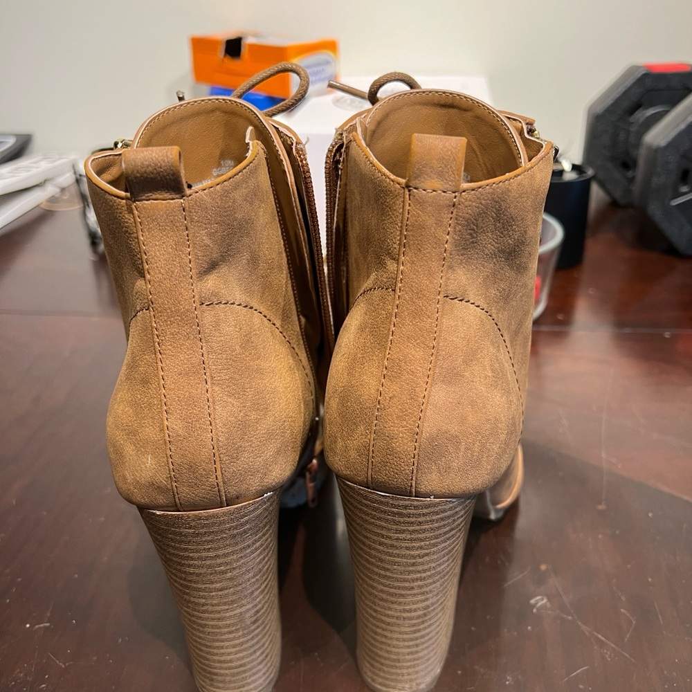 Guess Open Toe Booties / W10/ Brown - image 3